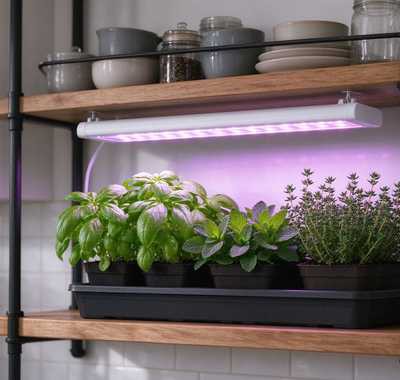 LED Grow Lights for Home Kitchens and Balconies: Small-Space Gardening Goes Electric